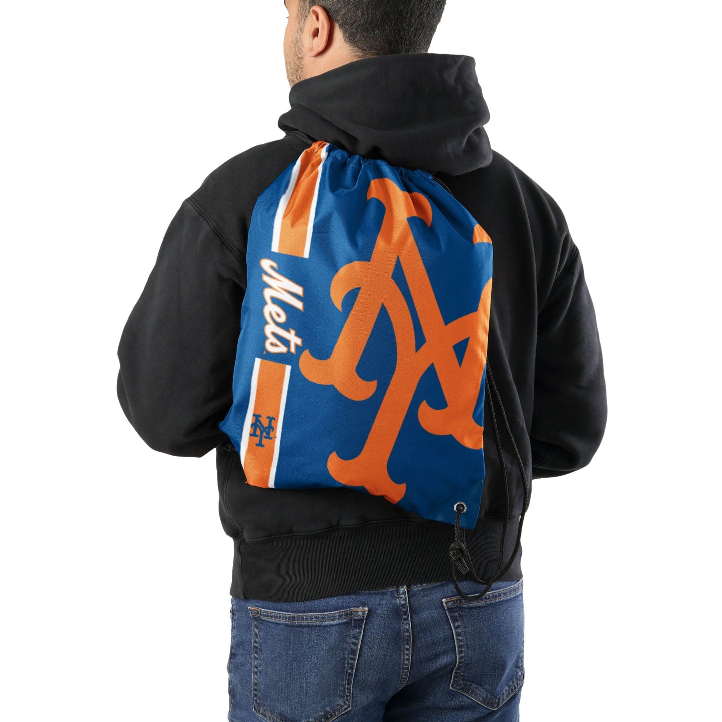 New York Mets MLB Big Logo Drawstring Backpack