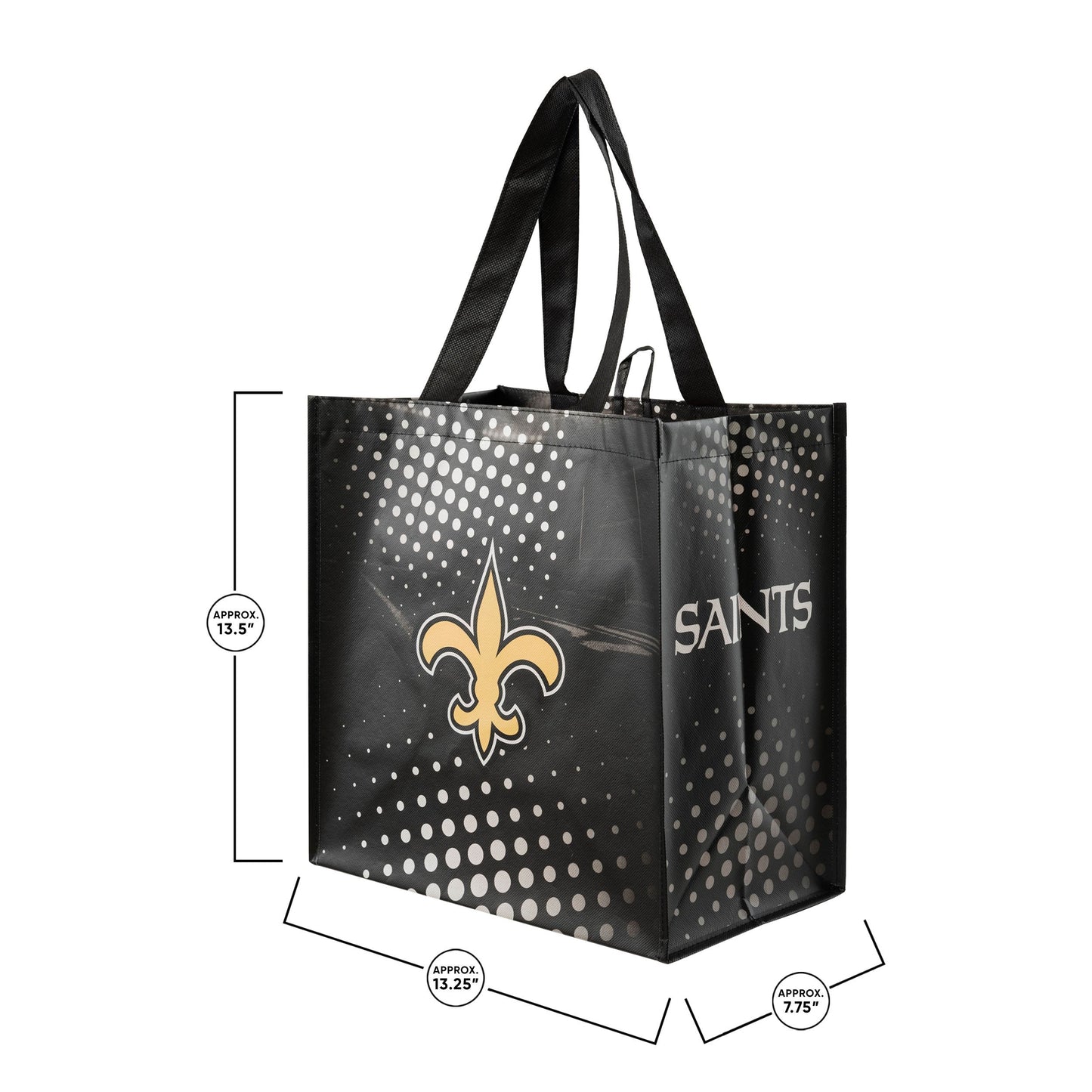 New Orleans Saints NFL 4 Pack Reusable Shopping Bags