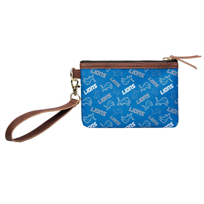 Detroit Lions NFL Repeat Logo Wristlet