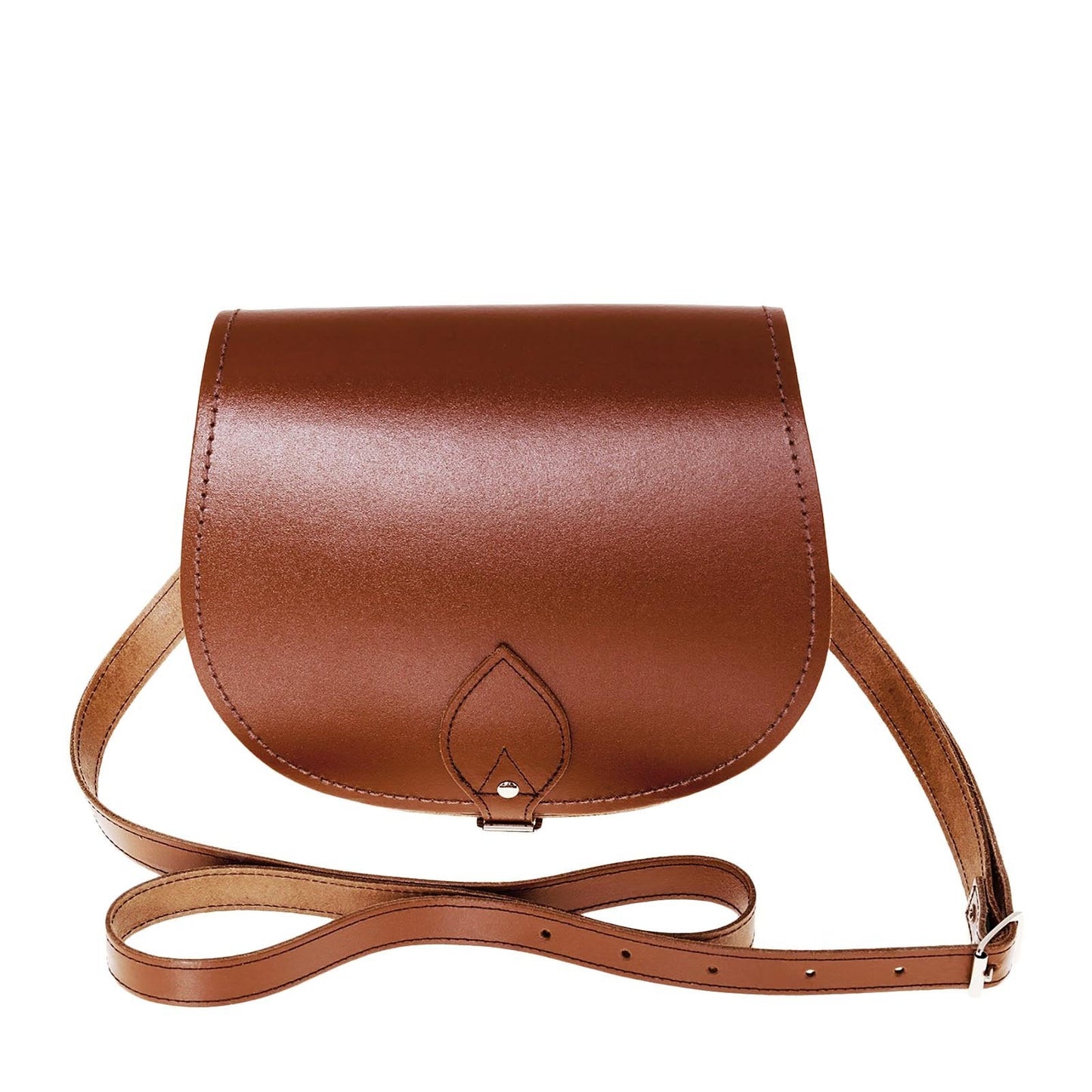 Handmade Leather Saddle Bag - Chestnut